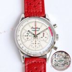Swiss Copy Breitling Top Time Ford Thunderbird Watch Red Leather Strap